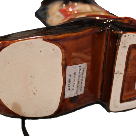 Natures Garden Tabletop Relaxation Fountain Tranquility Cowboy Boot Western - Picture 11 of 14